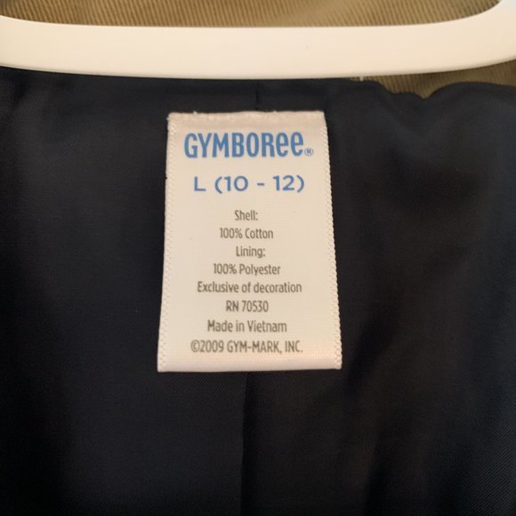 Boys Gymboree Khaki Tan Button Blazer Preppy Large - Picture 2 of 4